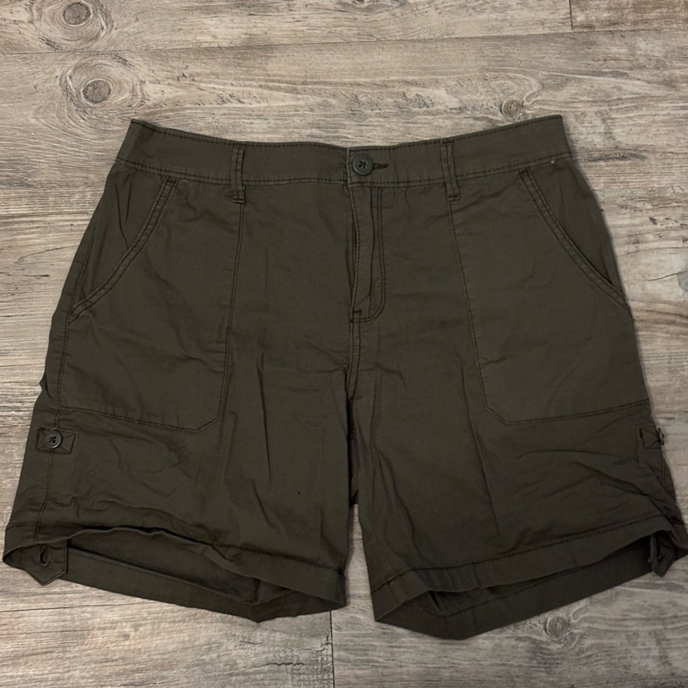 Dark Olive Women's Cargo Shorts